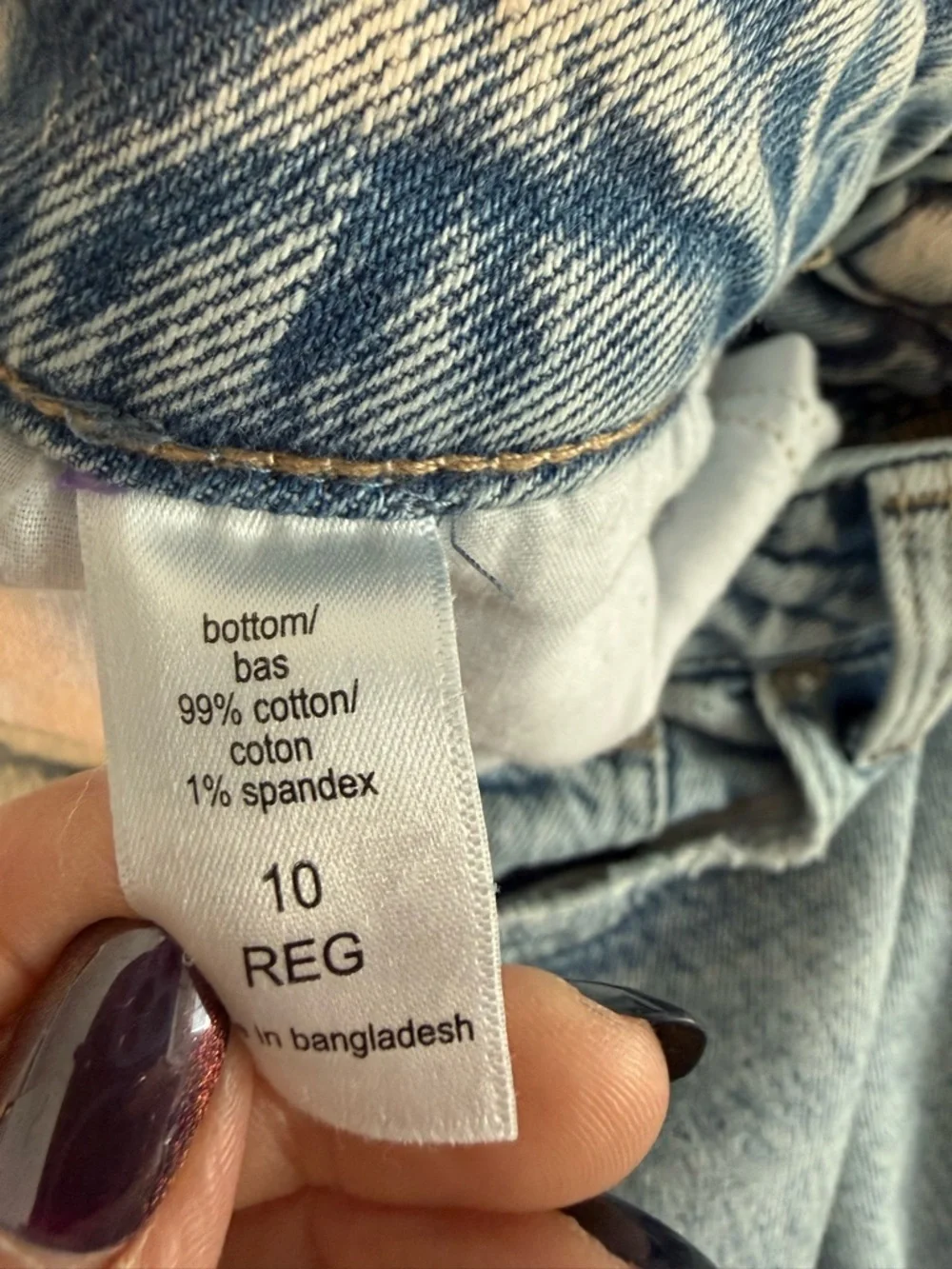Edgely High Rise Light Wash Straight-Leg Ankle Jeans, size 10